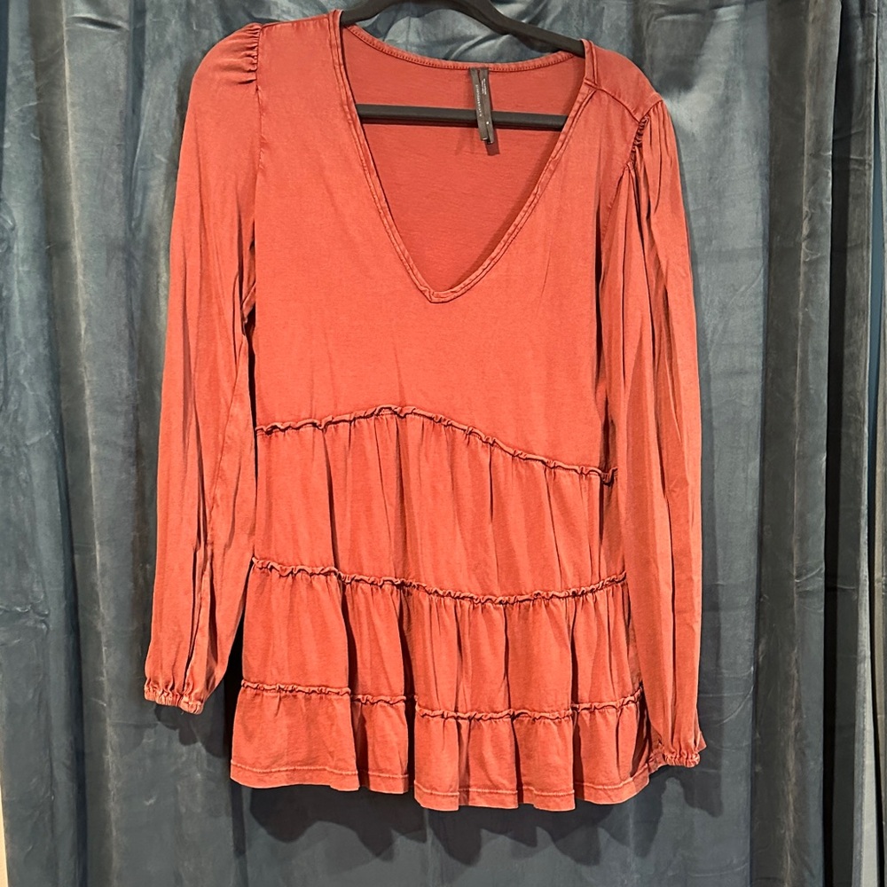 Mauve pink Anthropologie tunic
